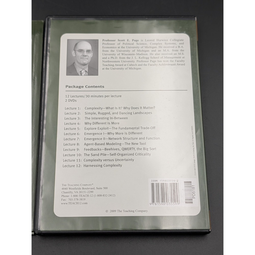 Great Courses DVD and Guide Book - Understanding Complexity by Scott E. Page - Picture 4 of 5